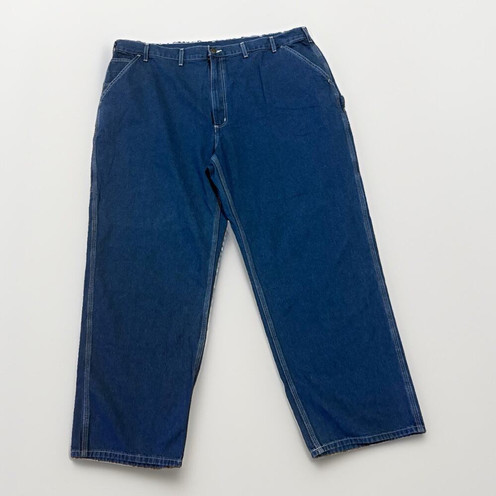 Carhartt B13 DST Mens Big Tall Loose Fit Carpenter Jeans Denim 48x32 Meas 47x31